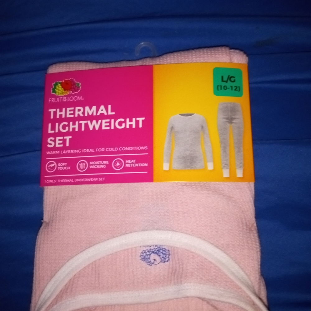 Girls long thermal underwear